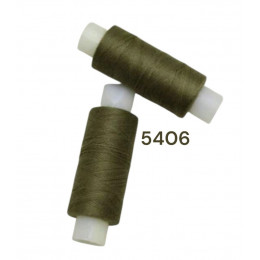 Нитки армированные 45 ЛЛ, 5406, цвета хаки, 150 м