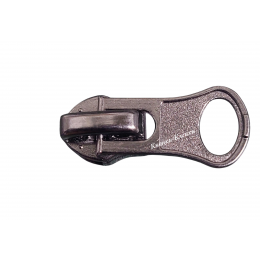 Бегунок для спиральной молнии № 5, обратный, темный никель