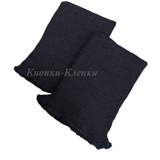 Манжеты трикотажные (10 пар) чёрные оптом