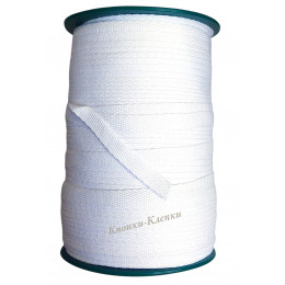 Лента киперная х/б для шитья 10 мм (200 м) белая