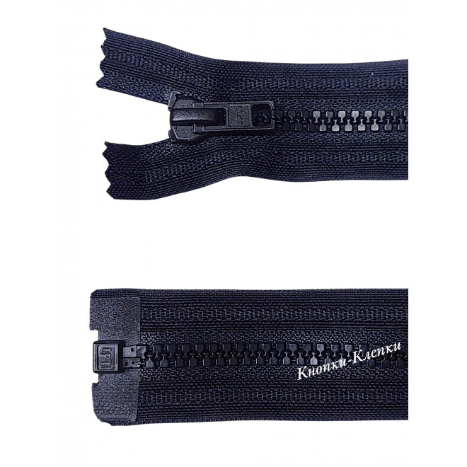 Молния Opti тракторная Т-5 разъёмная, 72 см, чёрная оптом