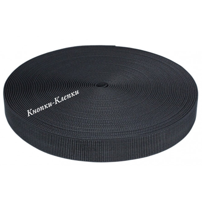 Стропа ременная, ширина 30 мм, черная, 50 м оптом