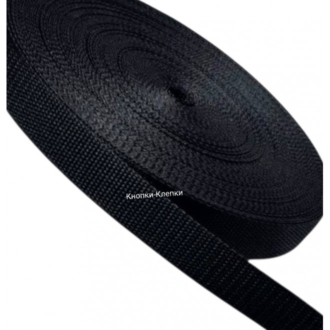 Стропа ременная улучшенная, ширина 20 мм, черная, 50 м оптом