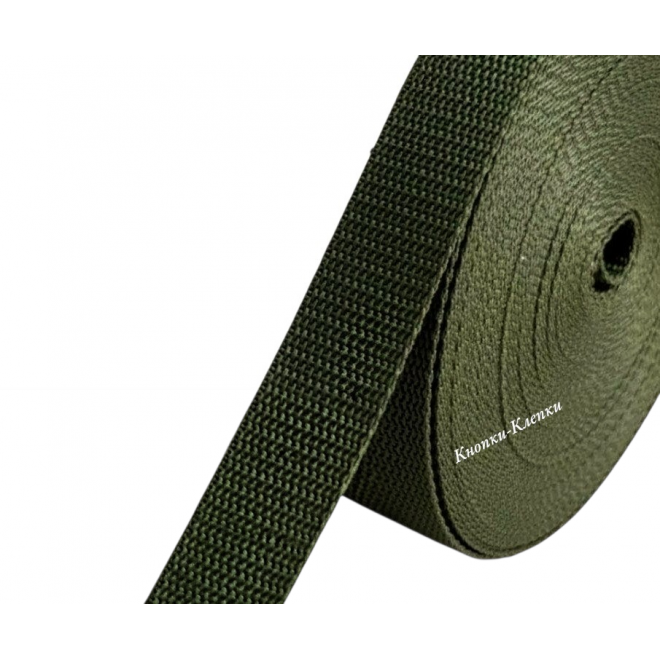 Стропа ременная, ширина 25 мм, хаки, 50 м оптом