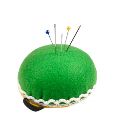 Игольница-зеленая на руку. Размер 8.0 см.