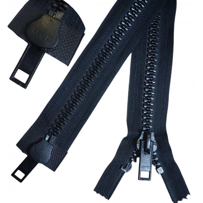 Молния Opti тракторная Т-8 разъёмная (2 замка), 85 см, чёрная оптом