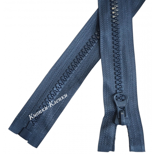 Молния тракторная T-8, 1 замок, разъемная, 80 см, серый