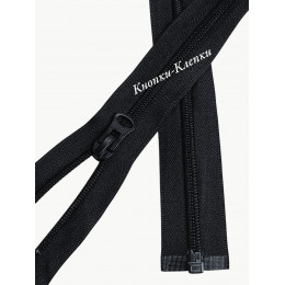 Молния спиральная T-8 разъёмная, 1 замок, 80 см, 365 чёрная 