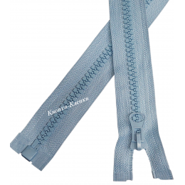 Молния тракторная T-8, 1 замок, разъемная, 80 см, св.серый