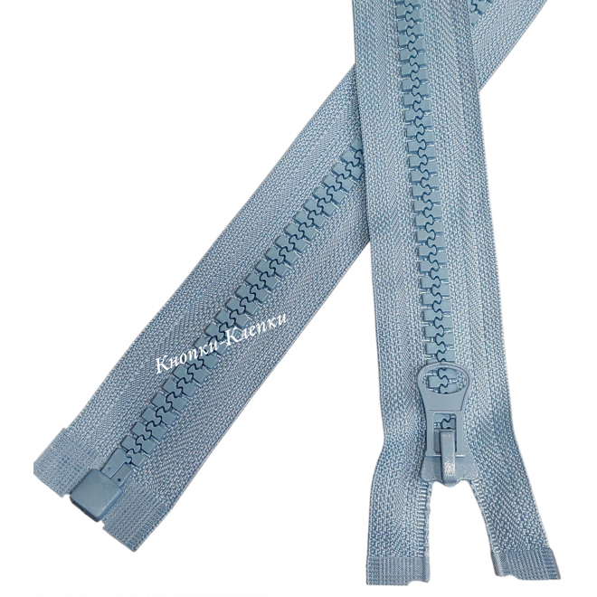 Молния тракторная T-8, 1 замок, разъемная, 80 см, св.серый оптом