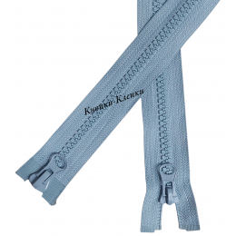 Молния тракторная T-8, 2 замка, разъемная, 100 см, светло-серая