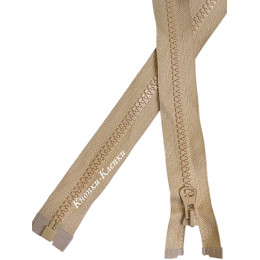 Молния тракторная T-8, 1 замок, разъемная, 75 см, бежевый