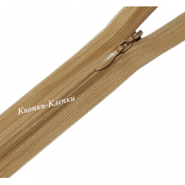 Молния спиральная T-0 потайная, нейлон, 50 см, 293 бежевая