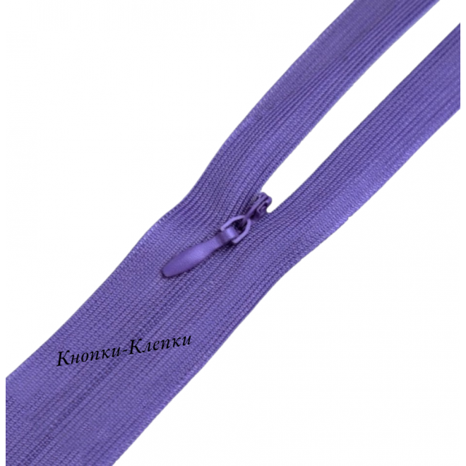 Молния спиральная T-0 потайная, нейлон, 50 см, 184 т. сирень оптом