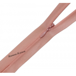 Молния спиральная T-0 потайная, нейлон, 50 см, 264 персик