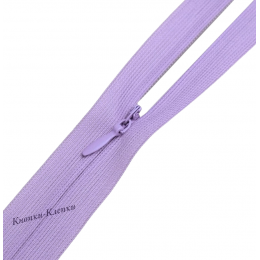 Молния спиральная T-0 потайная, нейлон, 50 см, 194 сиреневая