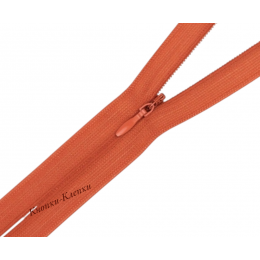 Молния спиральная T-0 потайная, нейлон, 50 см, 278 терракотовая