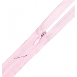 Молния спиральная T-0 потайная, нейлон, 50 см, 219 светло-розовая