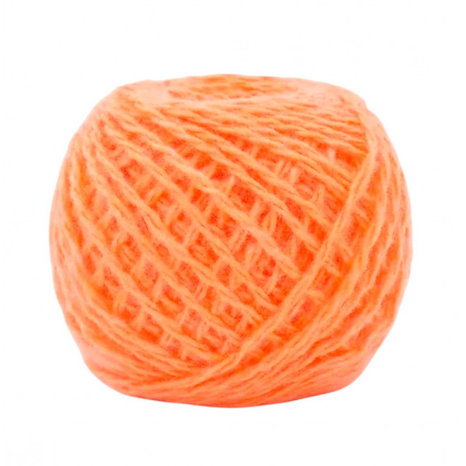 Карачаевская пряжа в клубках 40–45 г (10 клубков), цвет оранжевый оптом Карачаевская пряжа в клубках 40–45 г (10 клубков), цвет оранжевый оптом