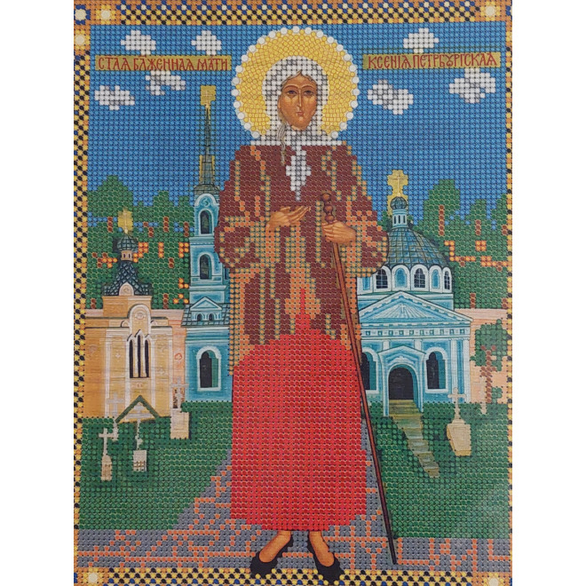 Канва-схема для вышивания Св. Ксения Петербургская оптом