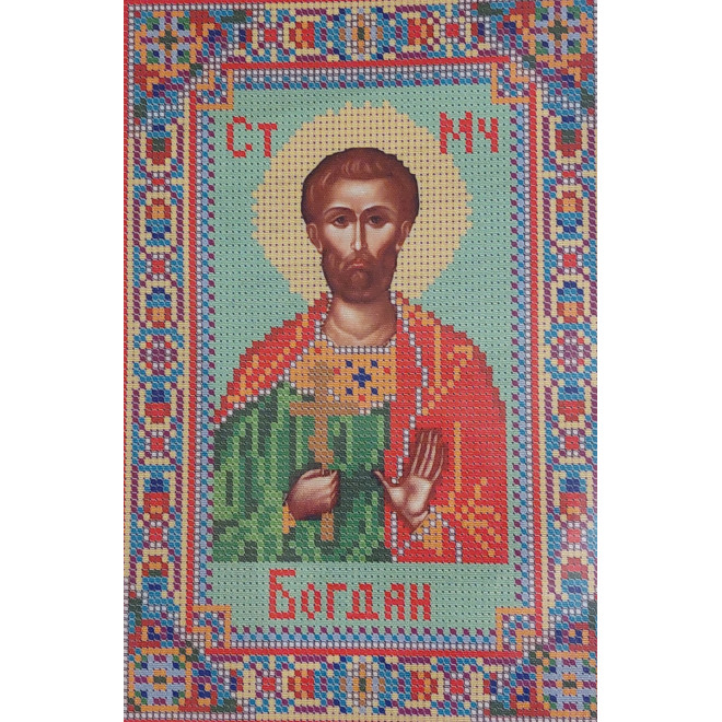 Канва-схема для вышивания Св. Муч Богдан оптом
