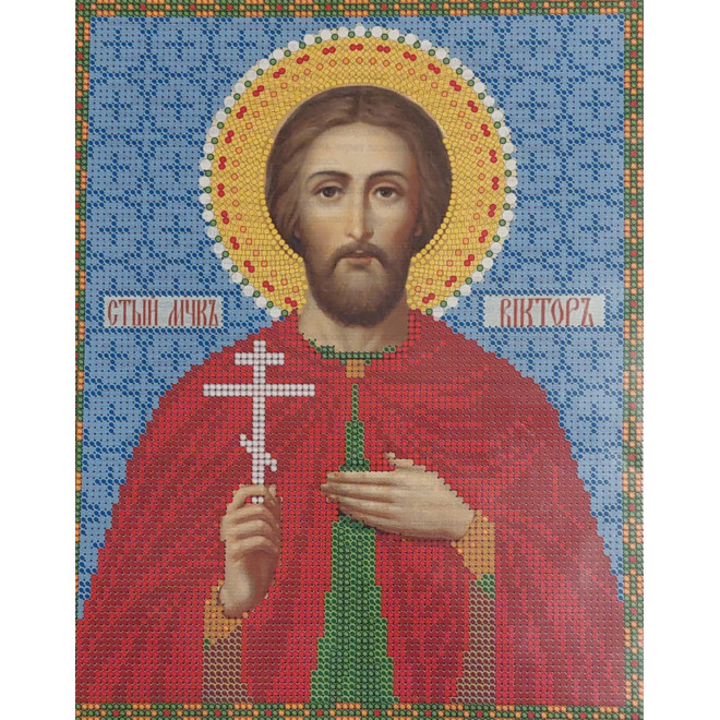 Канва-схема для вышивания Св. Виктор оптом