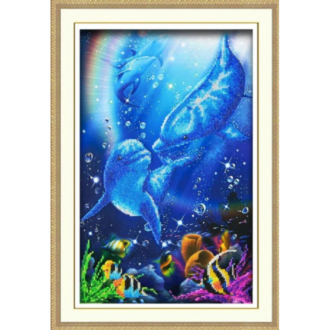 Набор для вышивания бисером, арт. Б-1422 «Дельфины» оптом