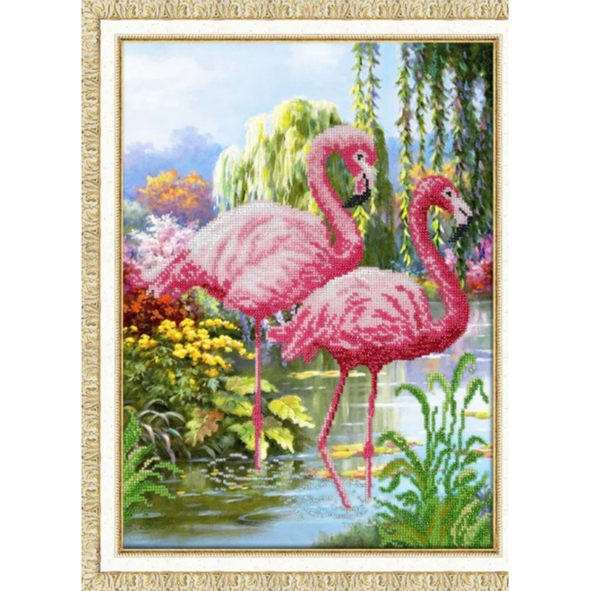 Набор для вышивания бисером, арт. Б-1451, «Фламинго» оптом