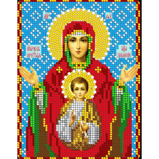 Канва-схема для вышивания Прсв.Бца Знамение