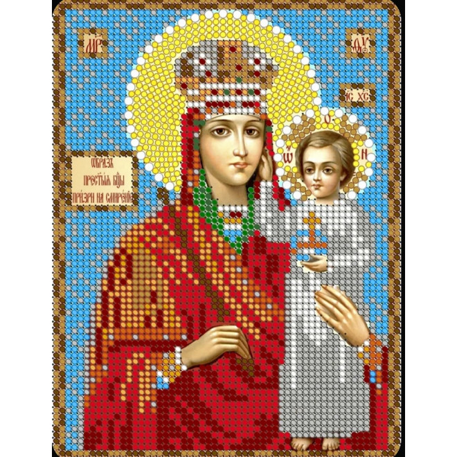 Канва-схема для вышивания Прсв.Бца Призри на смирение оптом