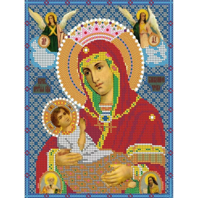 Канва-схема для вышивания Обр. Прсв. Бцы Блаженное Чрево оптом