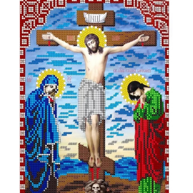 Канва-схема для вышивания Распятие Христа оптом