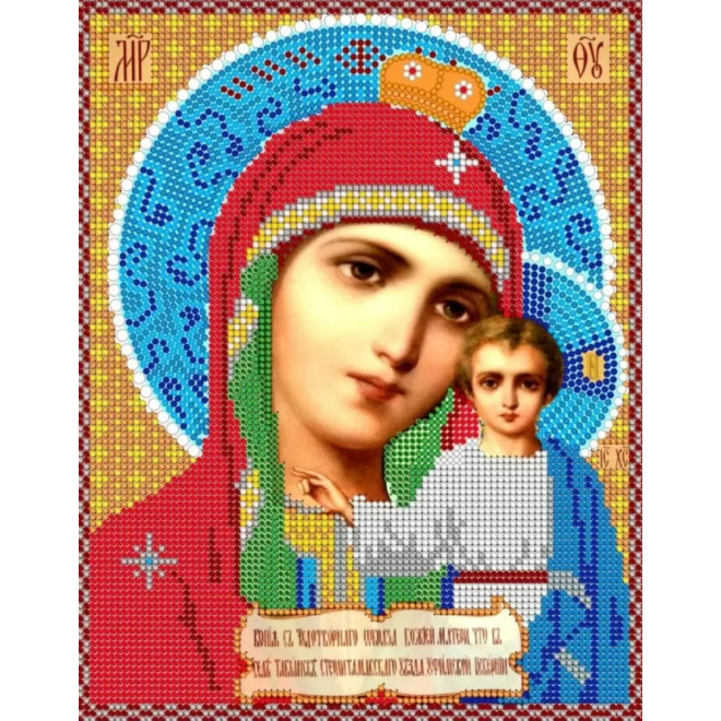 Канва-схема для вышивания Чудотворный Обр.Божией Матери оптом
