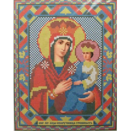 Канва-схема для вышивания Икона Божией Матери Споручница грешных