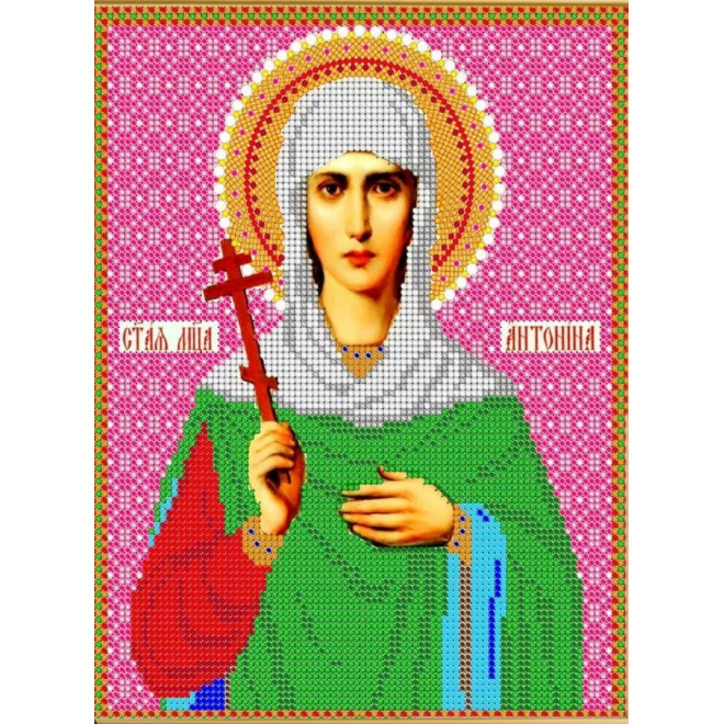 Канва-схема для вышивания Св. Мца Антонина оптом