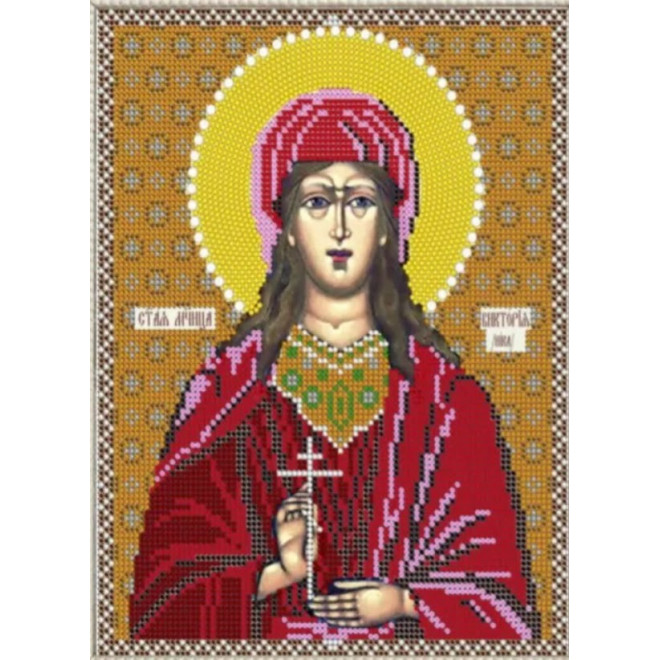 Канва-схема для вышивания Св. Виктория оптом