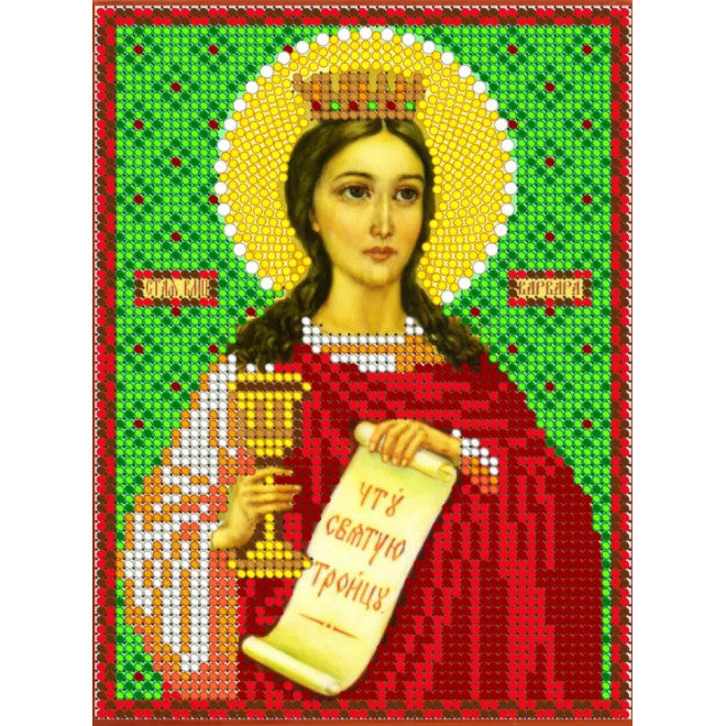 Канва-схема для вышивания Св. Вмц Варвара оптом