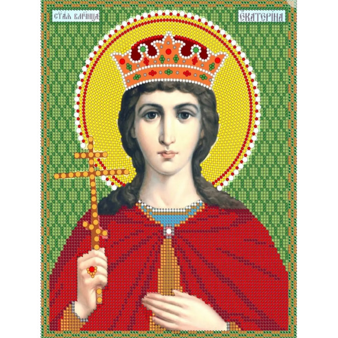Канва-схема для вышивания Св. Вмц Екатерина оптом