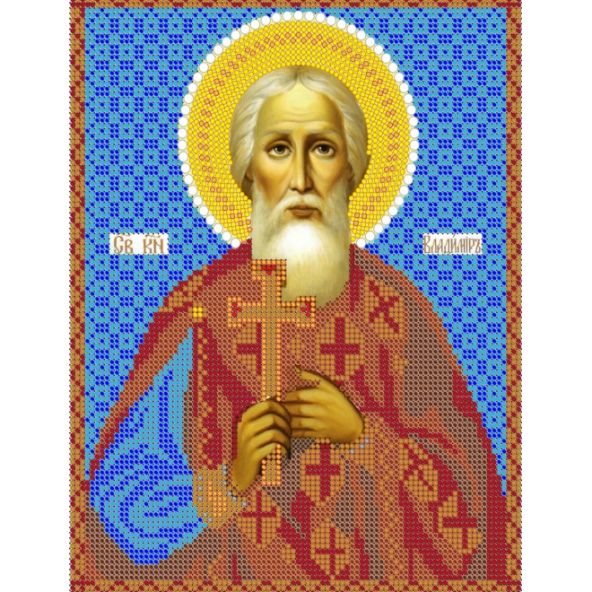 Канва-схема для вышивания Св. Владимир оптом