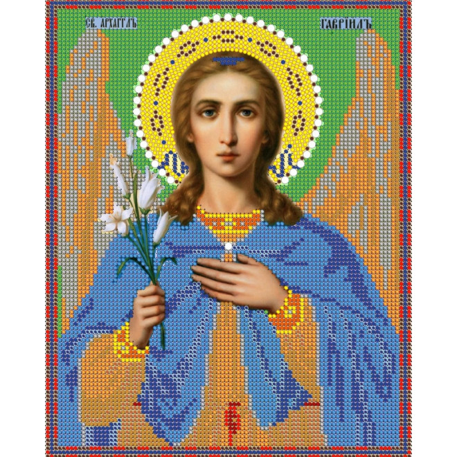 Канва-схема для вышивания Св. Архангел Гавриил оптом