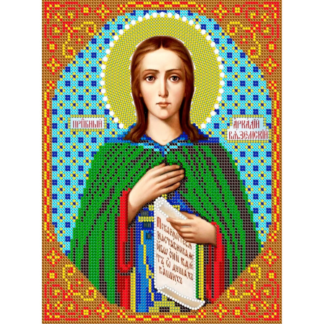 Канва-схема для вышивания Св. Аркадий оптом