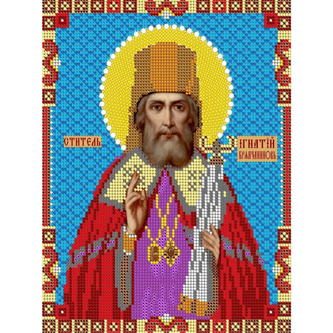 Канва-схема для вышивания Св. Игнатий оптом