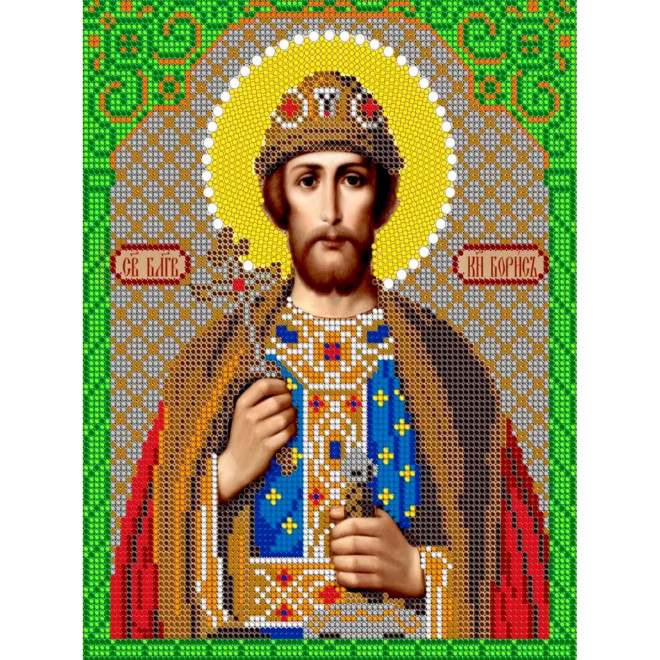 Канва-схема для вышивания Св. Борис оптом