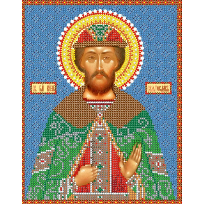 Канва-схема для вышивания Св. Святослав оптом