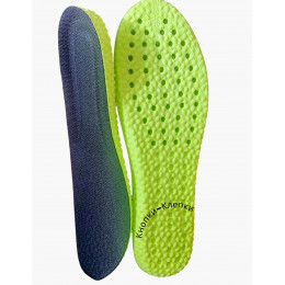 Стельки для обуви амортизирующие, р-р : до 46 , черные