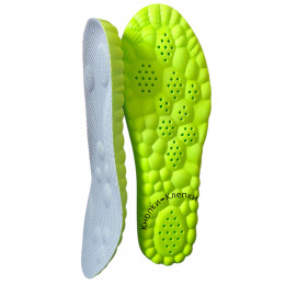 Стельки для обуви амортизирующие, р-р : до 40 , цвет: серый