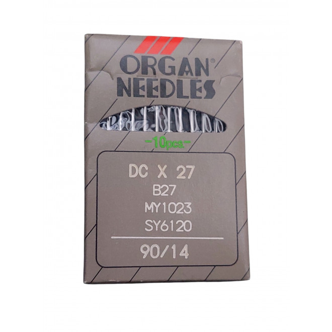 Иглы ПШМ ORGAN (DС X 27) оверлок (10 игл) 90/14