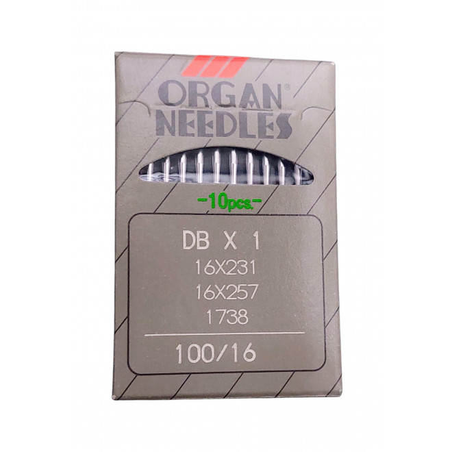 Иглы ПШМ ORGAN (DB X 1) универсальные (10 игл) 100/16 Иглы ПШМ ORGAN (DB X 1) универсальные (10 игл) 100/16