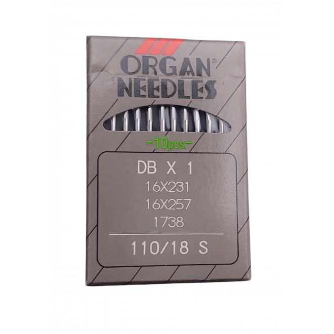 Иглы ПШМ ORGAN (DB X 1) универсальные (10 игл) 110/18 S Иглы ПШМ ORGAN (DB X 1) универсальные (10 игл) 110/18 S